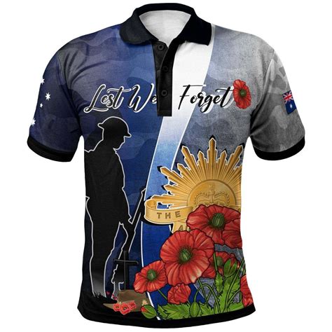 lest we forget poppy polo shirts